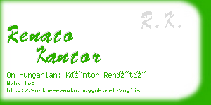 renato kantor business card